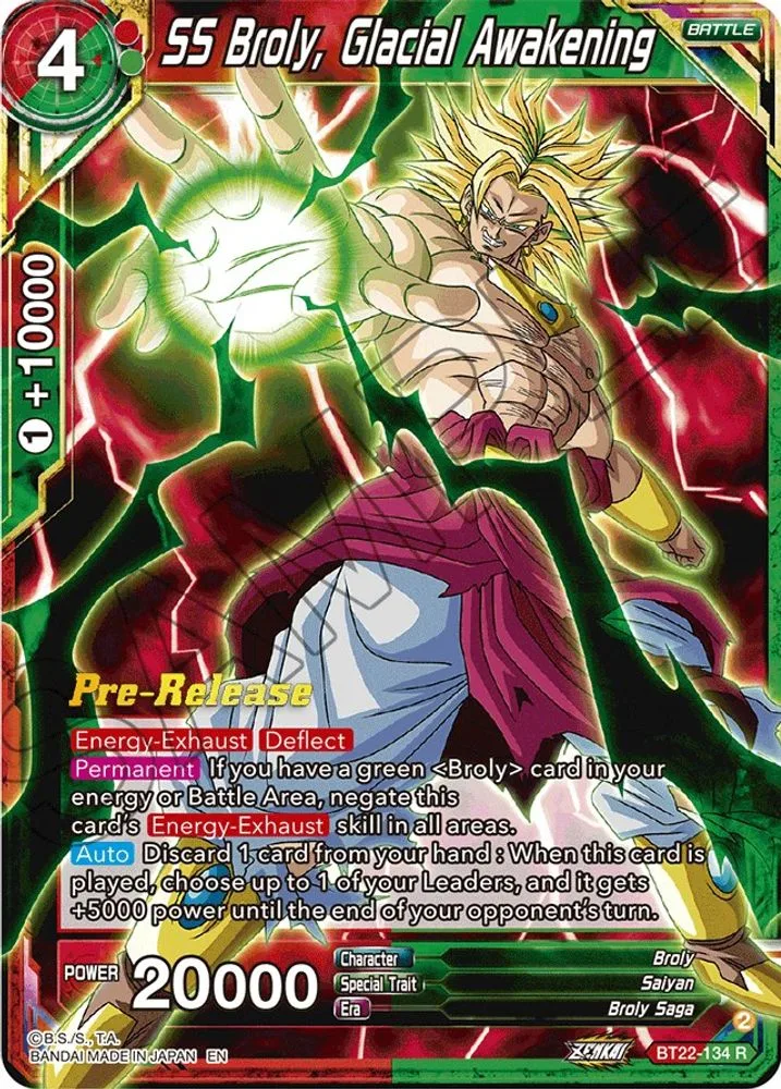 SS Broly, Glacial Awakening (Pre-Release)