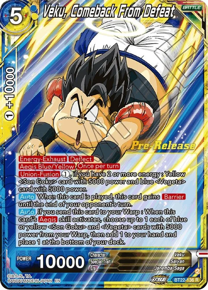Veku, Comeback From Defeat (Pre-Release)