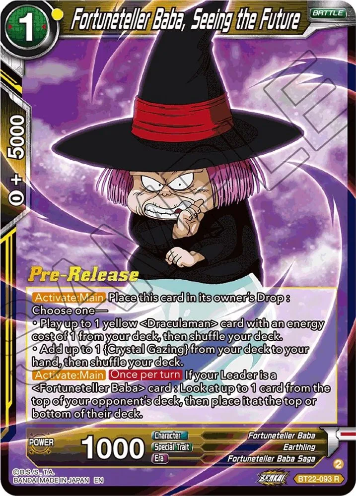 Fortuneteller Baba, Seeing the Future (Pre-Release)