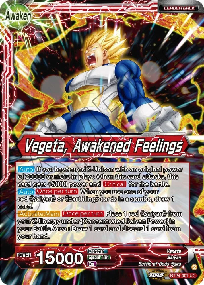 Vegeta // Vegeta, Awakened Feelings