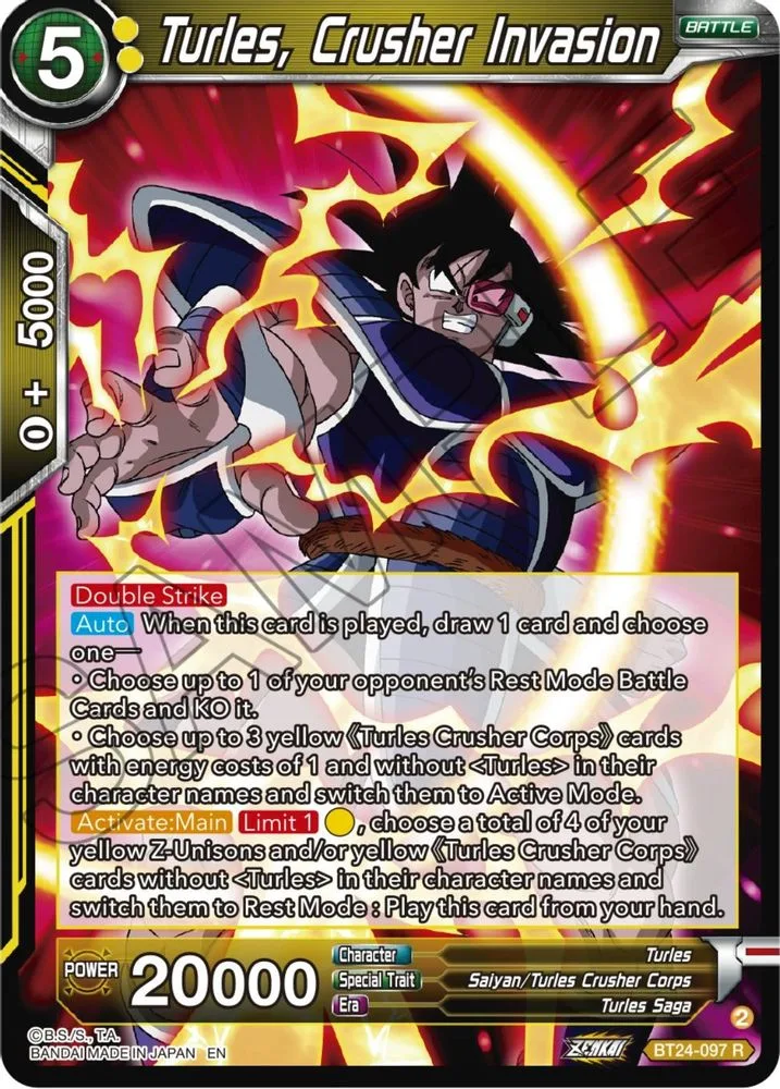 Turles, Crusher Invasion