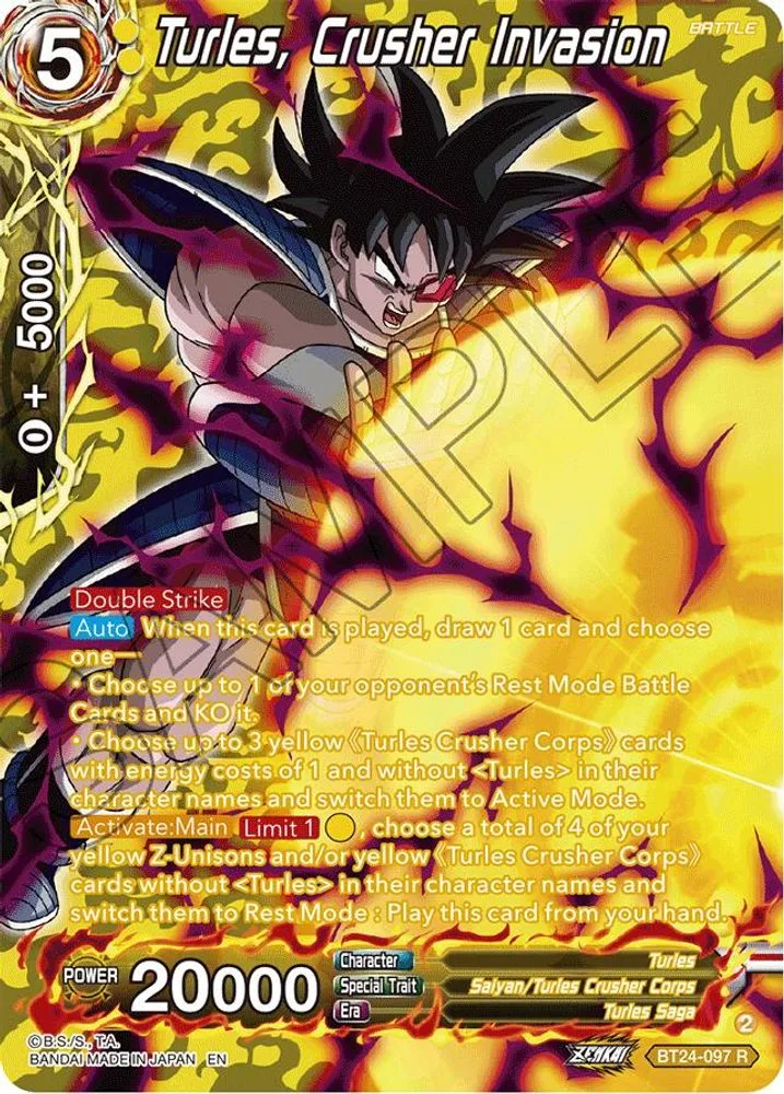 Turles, Crusher Invasion (Collector Booster Silver)