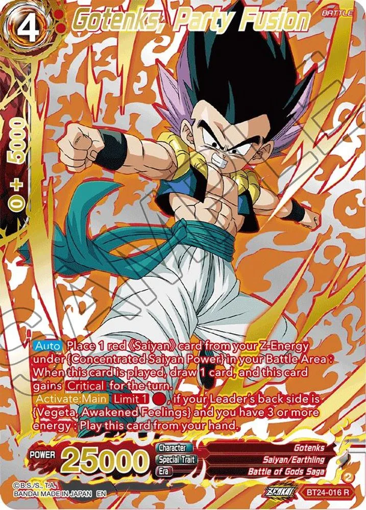 Gotenks, Party Fusion (Collector Booster Gold)