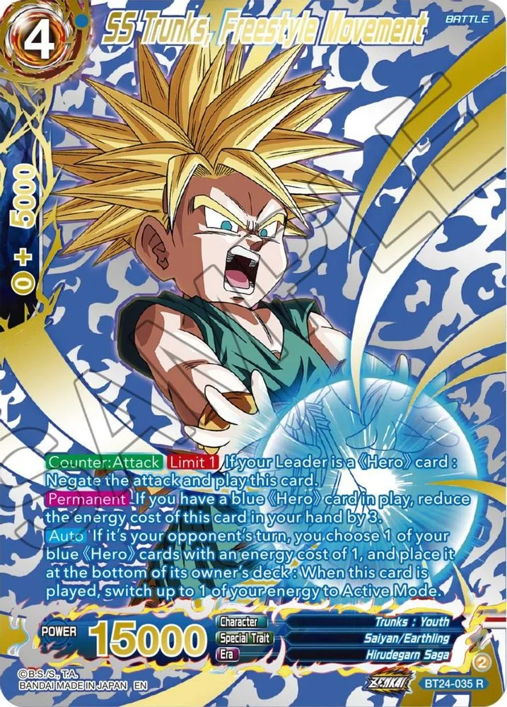 SS Trunks, Freestyle Movement (Collector Booster Gold)