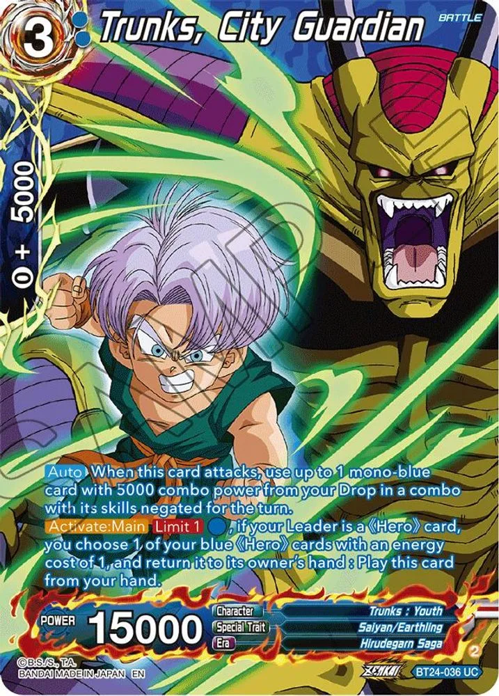Trunks, City Guardian (Collector Booster Silver)