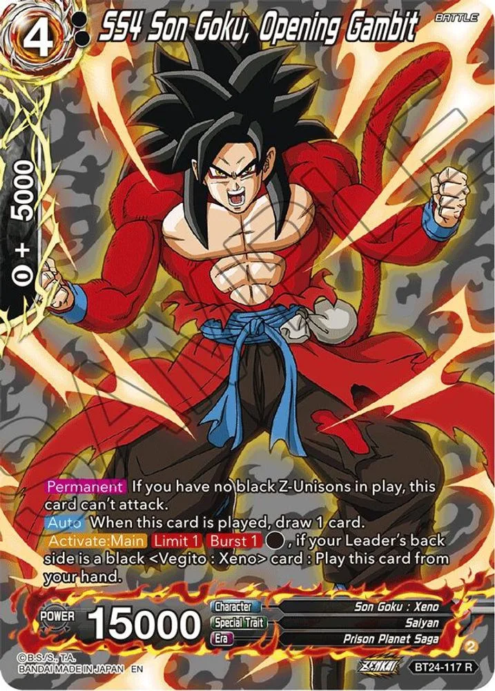 SS4 Son Goku, Opening Gambit (Collector Booster Silver)
