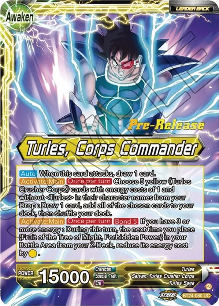 Turles // Turles, Corps Commander (Pre-Release)