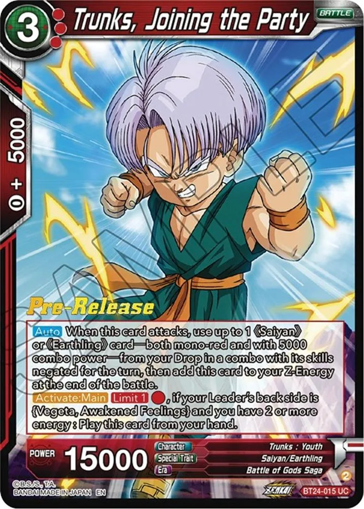 Trunks, Joining the Party (Pre-Release)