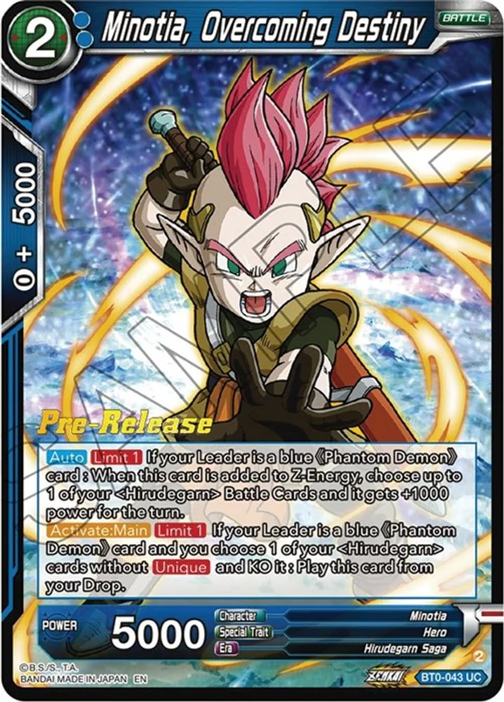 Minotia, Overcoming Destiny (Beyond Generations Pre-Release)