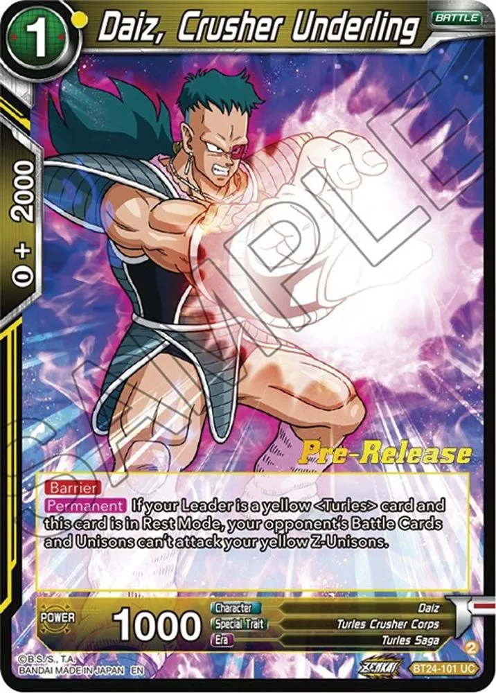 Daiz, Crusher Underling (Pre-Release)