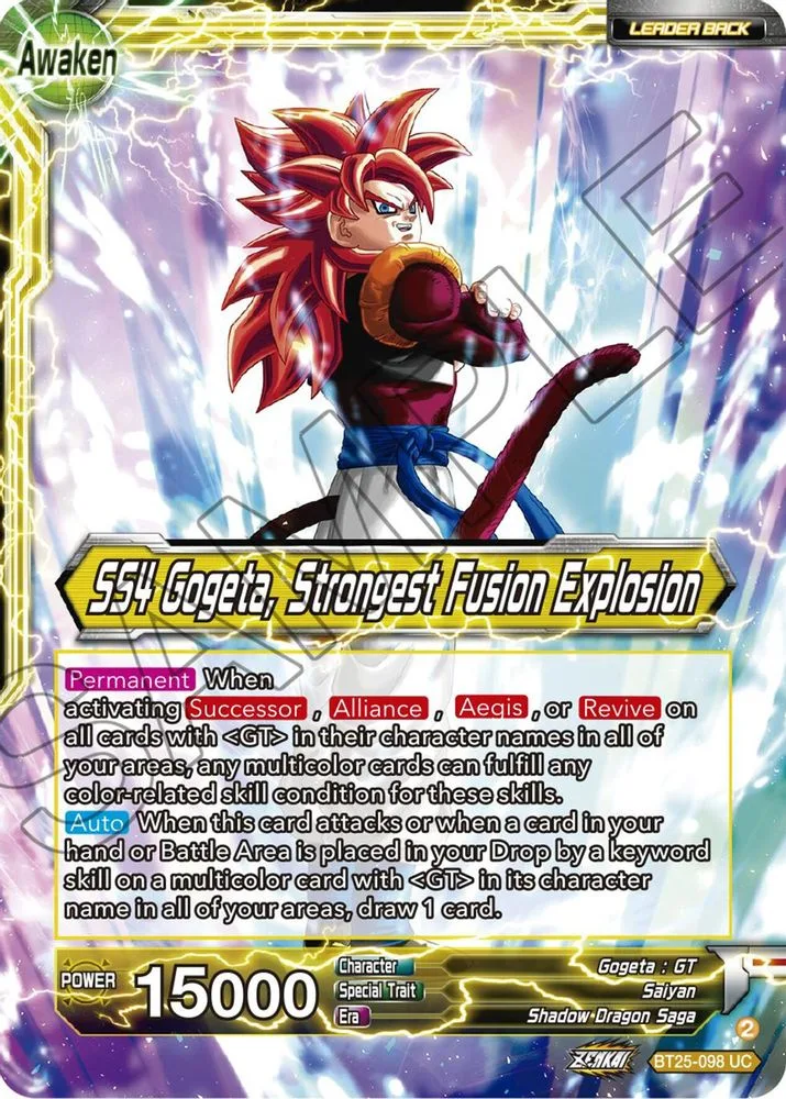 SS4 Son Goku & SS4 Vegeta // SS4 Gogeta, Strongest Fusion Explosion