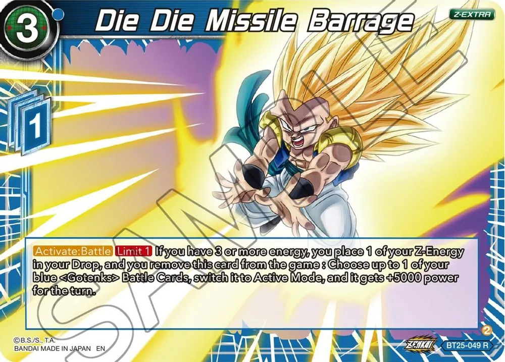 Die Die Missile Barrage