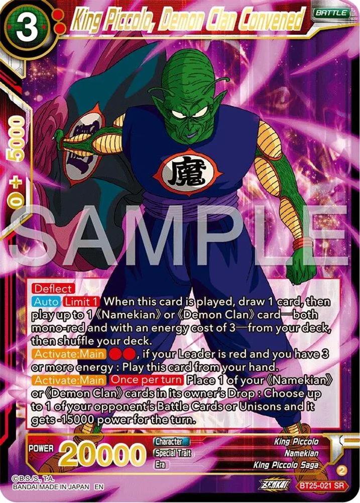 King Piccolo, Demon Clan Convened