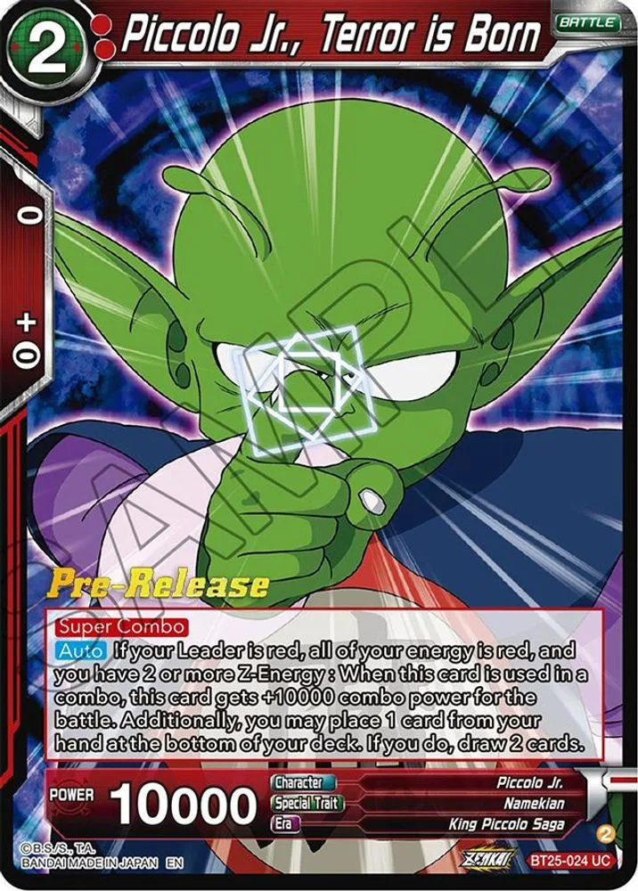 Piccolo Jr., Terror is Born (Pre-Release)