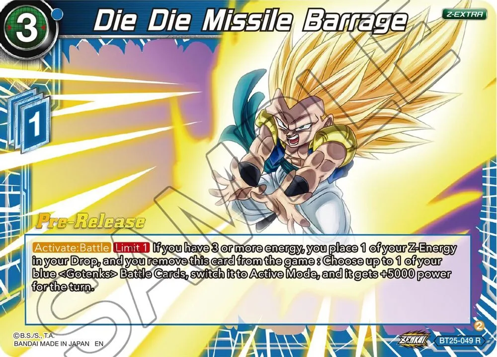 Die Die Missile Barrage (Pre-Release)