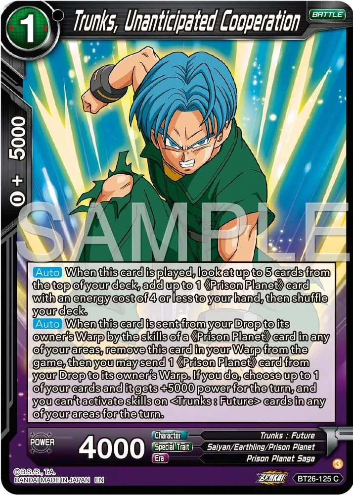 Trunks, Unanticipated Cooperation