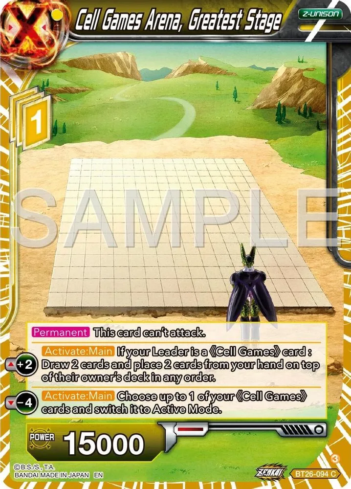 Cell Games Arena, Greatest Stage
