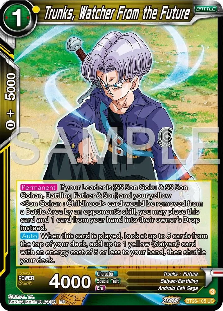 Trunks, Watcher From the Future