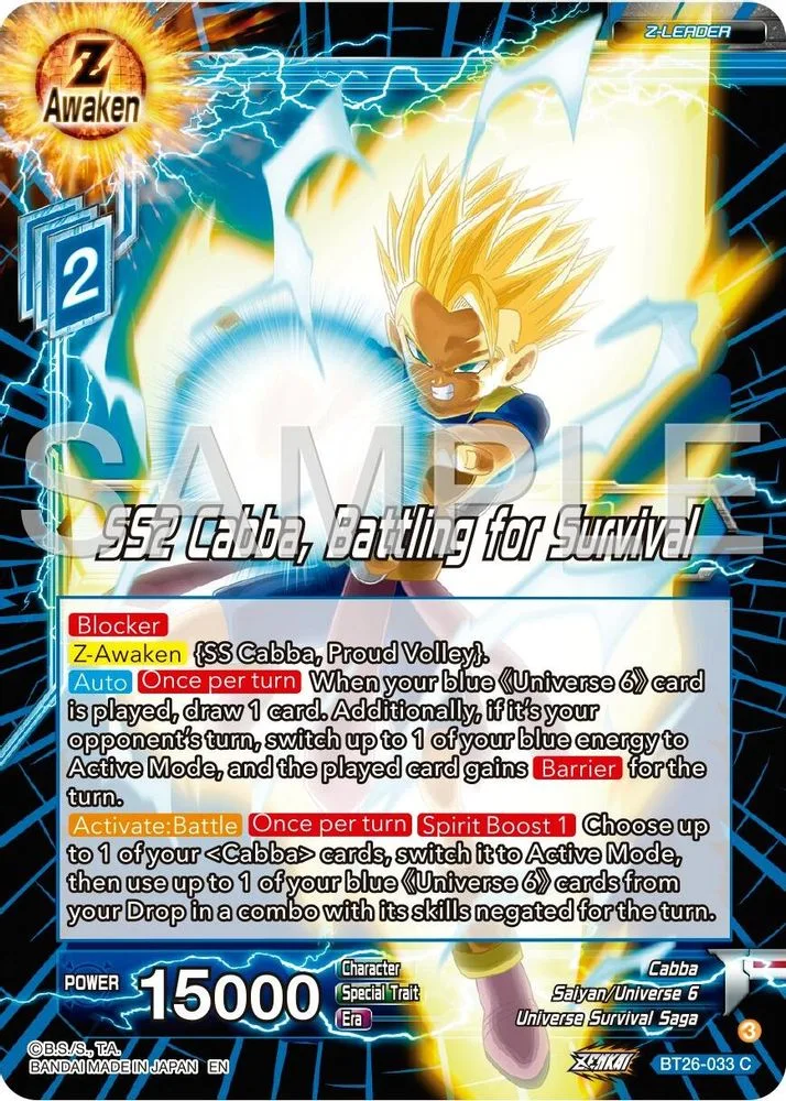 SS2 Cabba, Battling for Survival