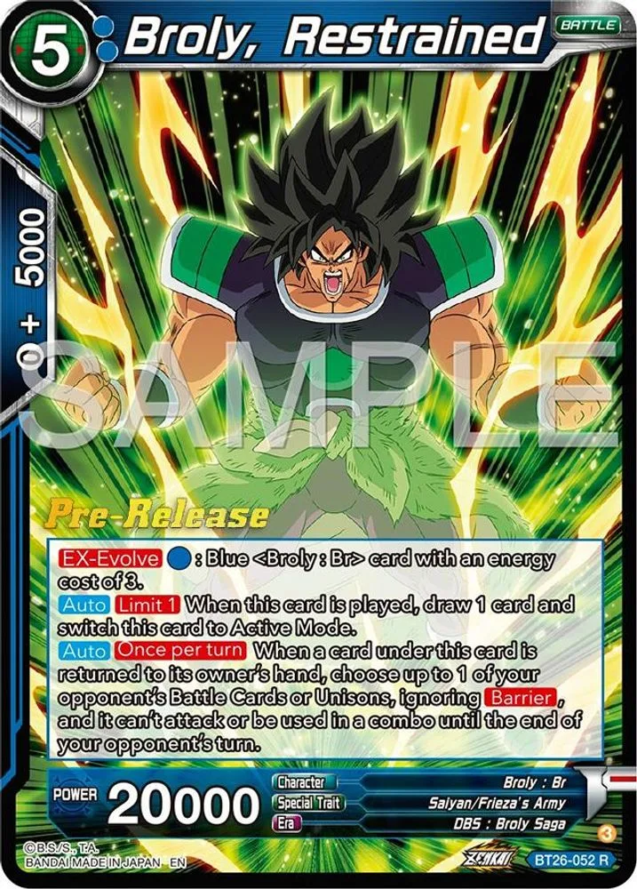 Broly, Restrained (Pre-Release)