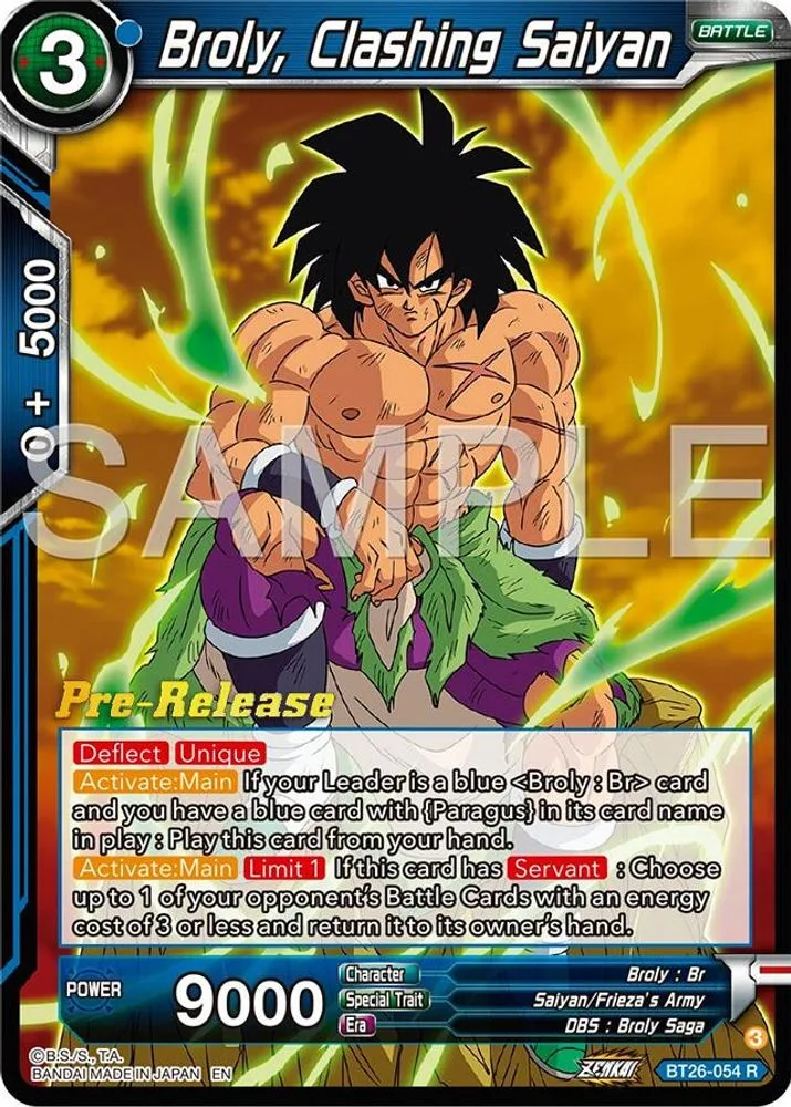 Broly, Clashing Saiyan (Pre-Release)