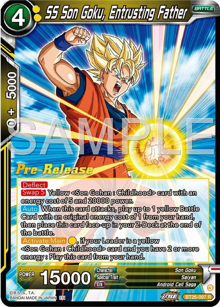 SS Son Goku, Entrusting Father (Pre-Release)