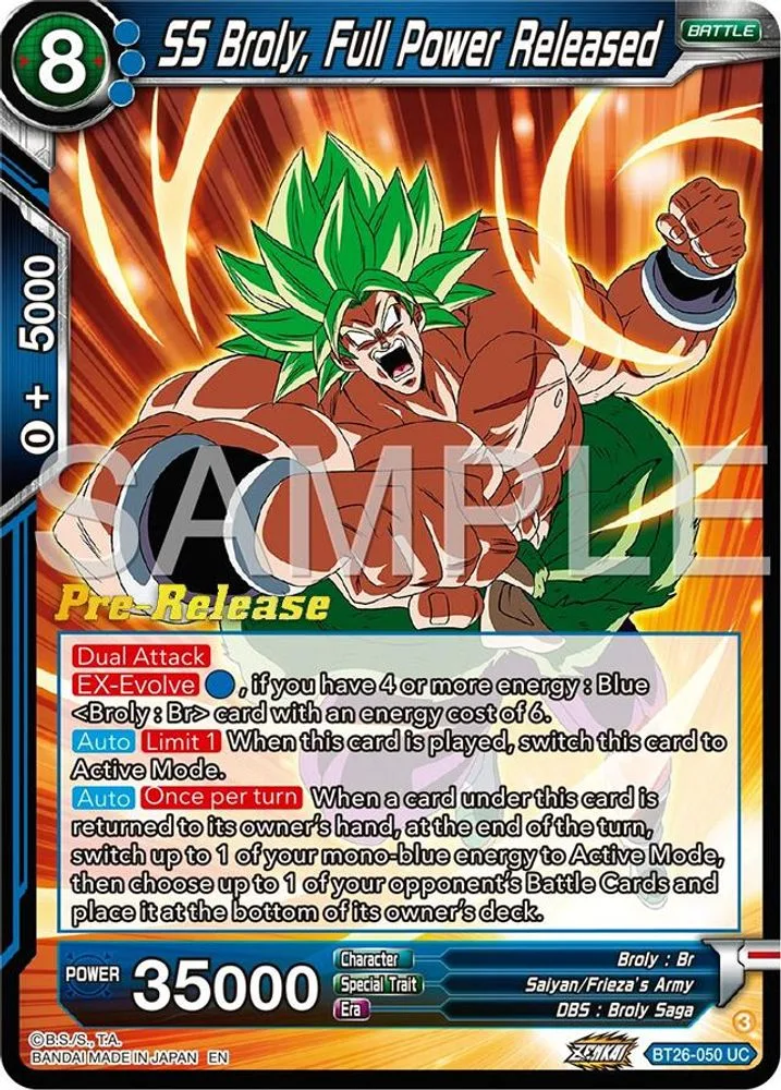SS Broly, Full Power Released (Pre-Release)