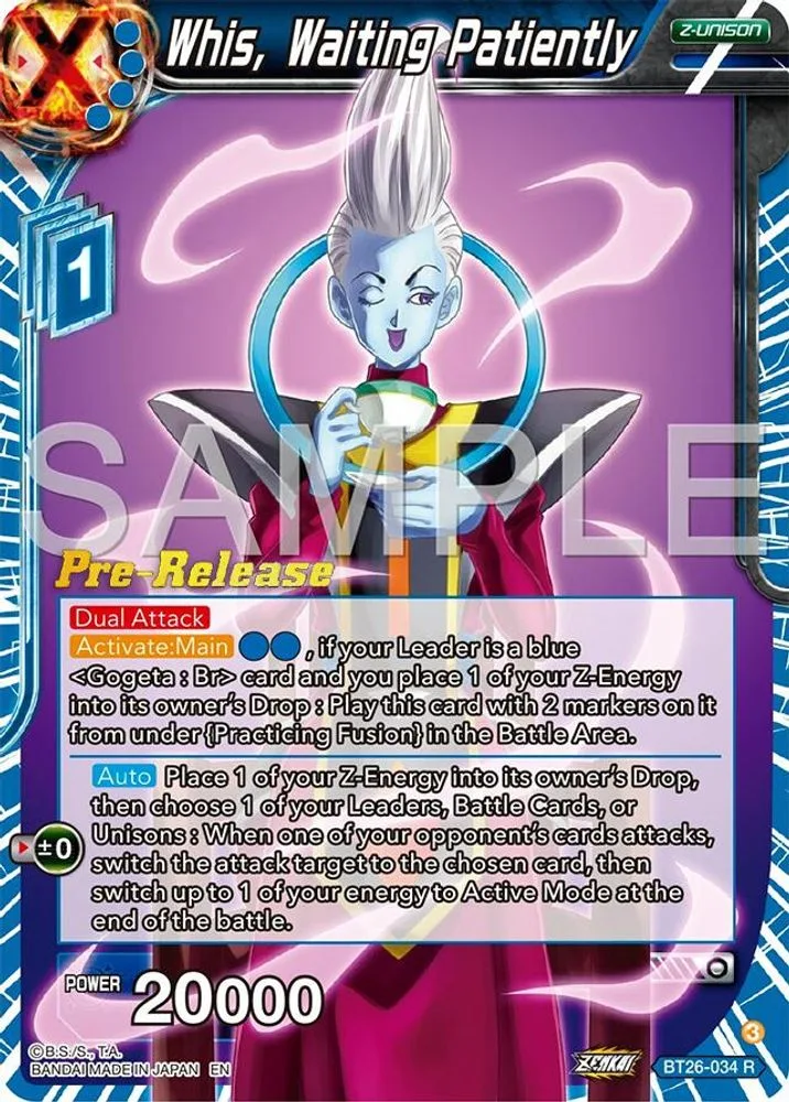 Whis, Waiting Patiently (Pre-Release)
