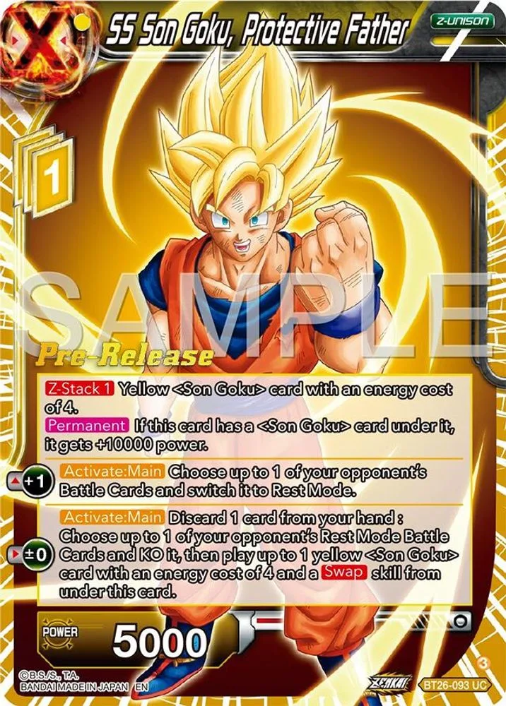 SS Son Goku, Protective Father (Pre-Release)