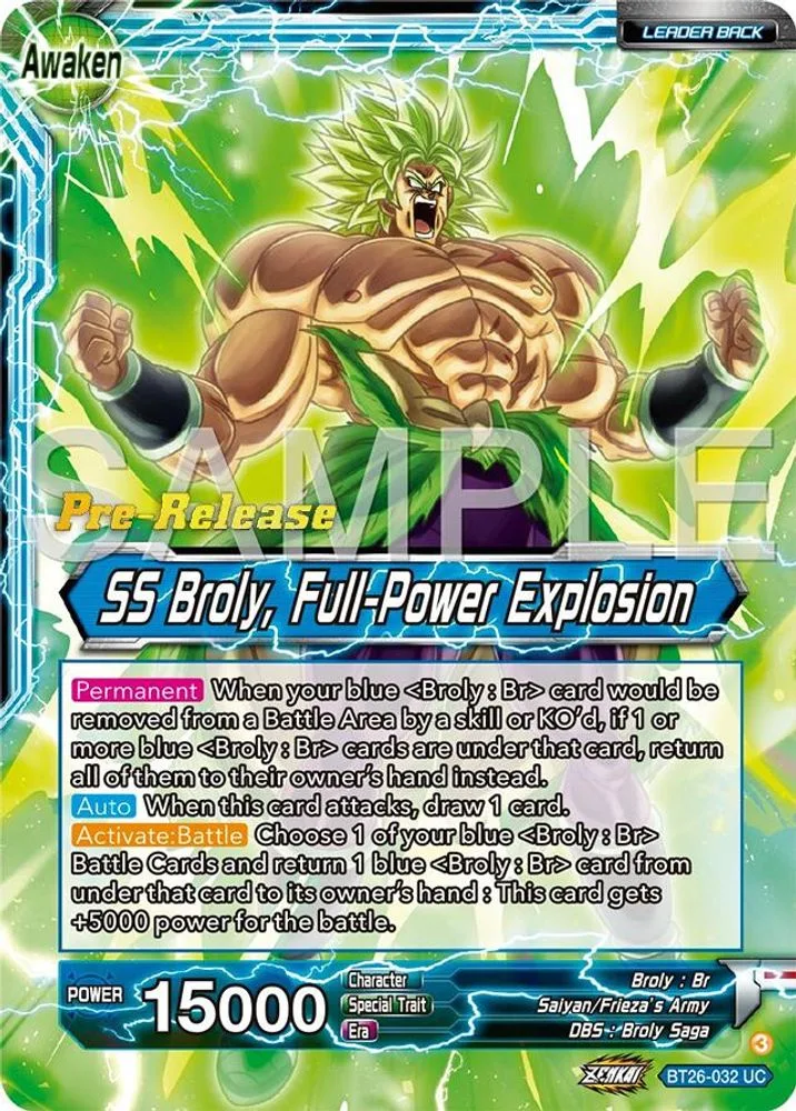 Broly // SS Broly, Full-Power Explosion (Pre-Release)