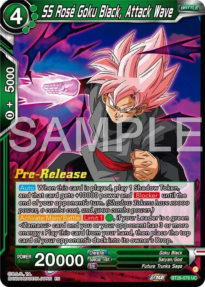 SS Rose Goku Black, Attack Wave (Pre-Release)