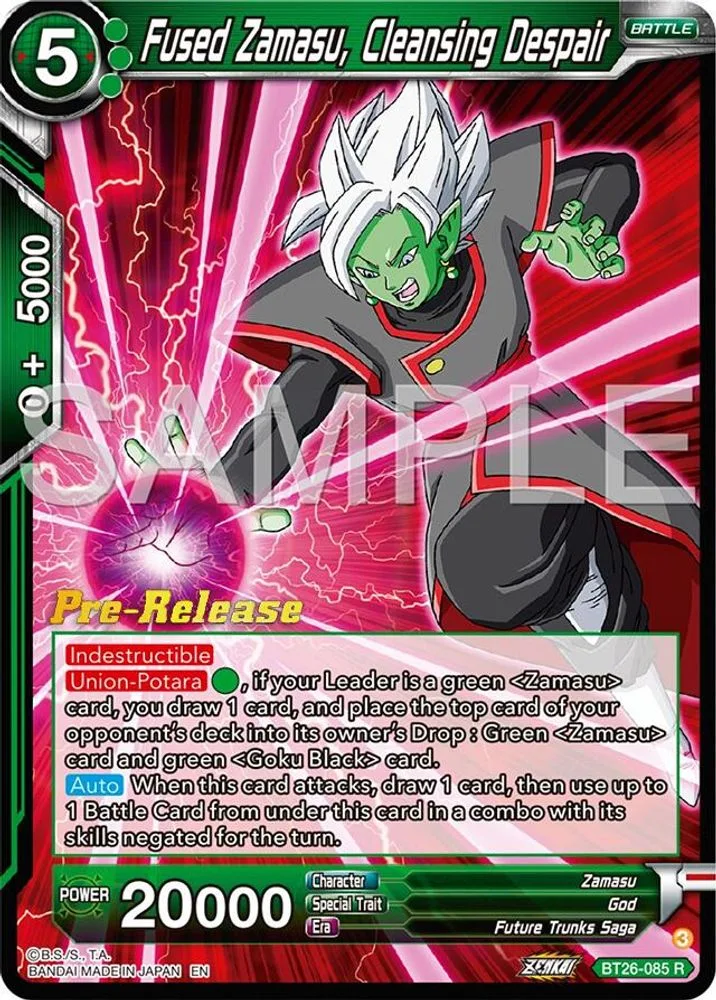 Fused Zamasu, Cleansing Despair (Pre-Release)