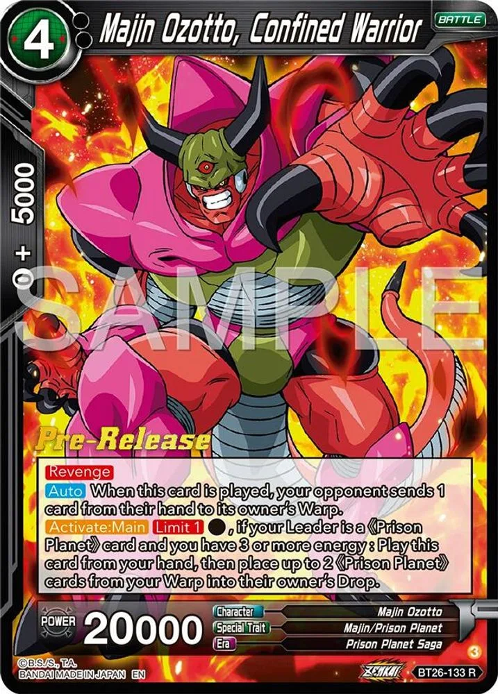 Majin Ozotto, Confined Warrior (Pre-Release)