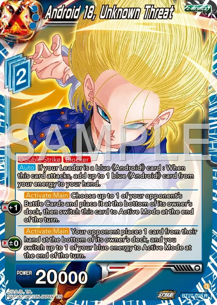 Android 18, Unknown Threat