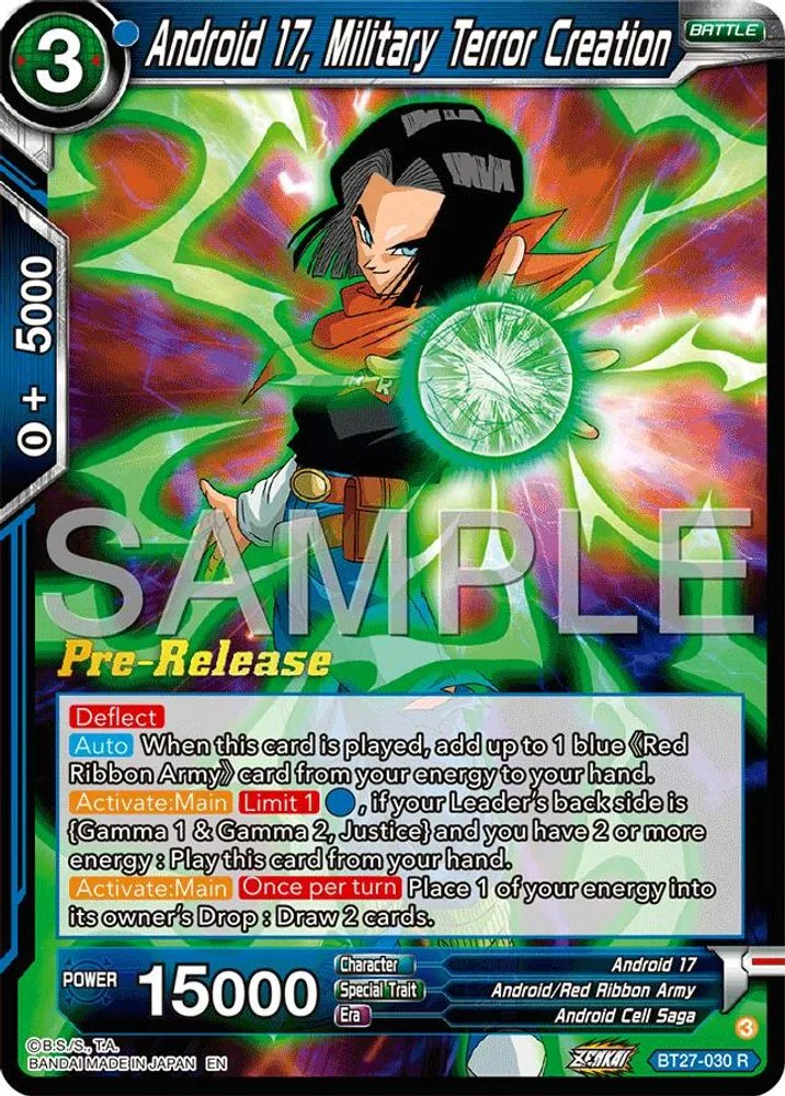 Android 17, Military Terror Creation (Pre-Release)
