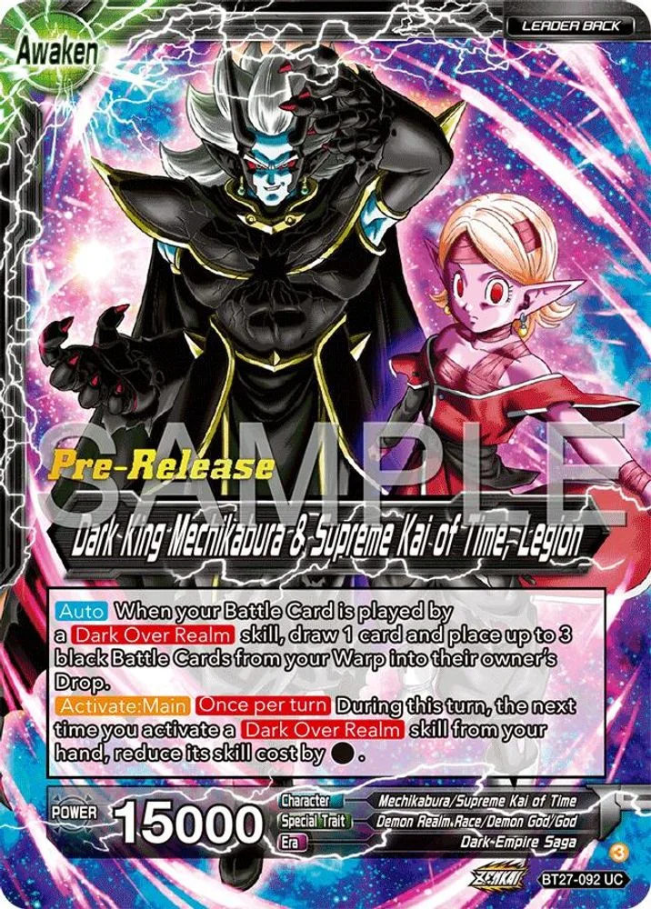 Mechikabura // Dark King Mechikabura & Supreme Kai of Time, Legion (Pre-Release)