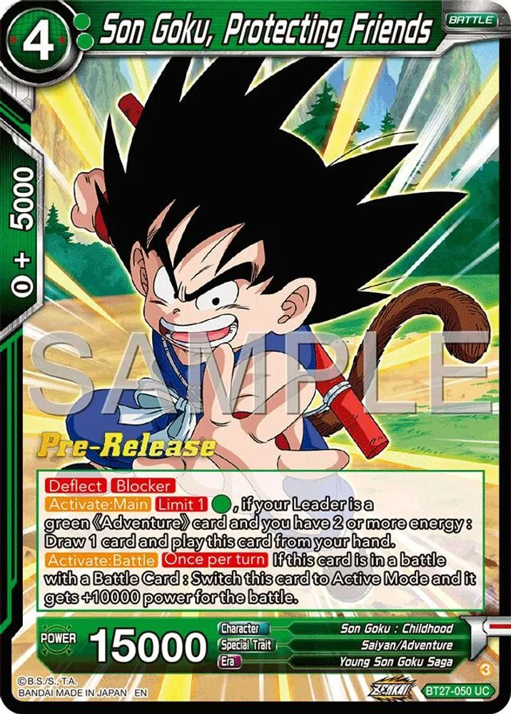Son Goku, Protecting Friends (Pre-Release)
