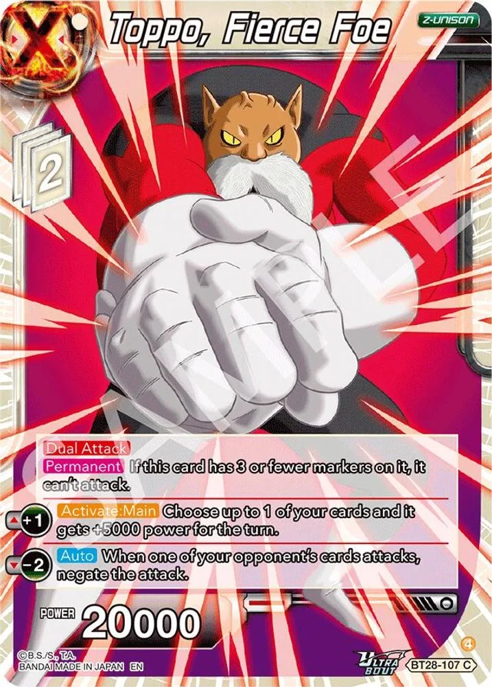 Toppo, Fierce Foe