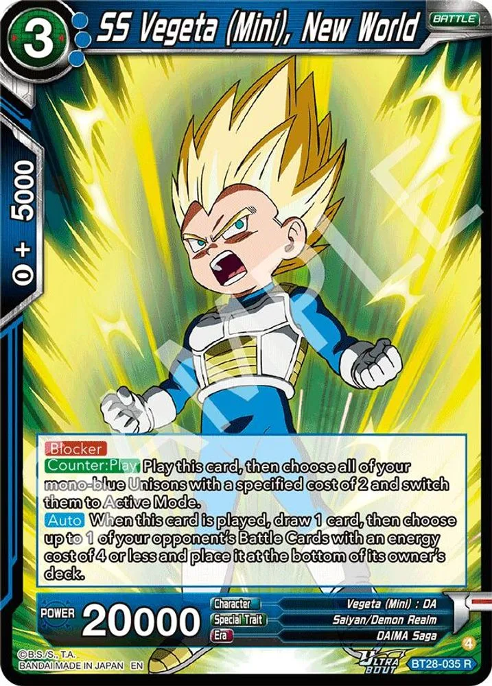 SS Vegeta (Mini), New World