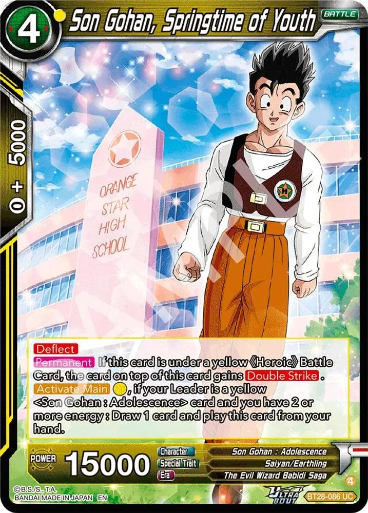 Son Gohan, Springtime of Youth