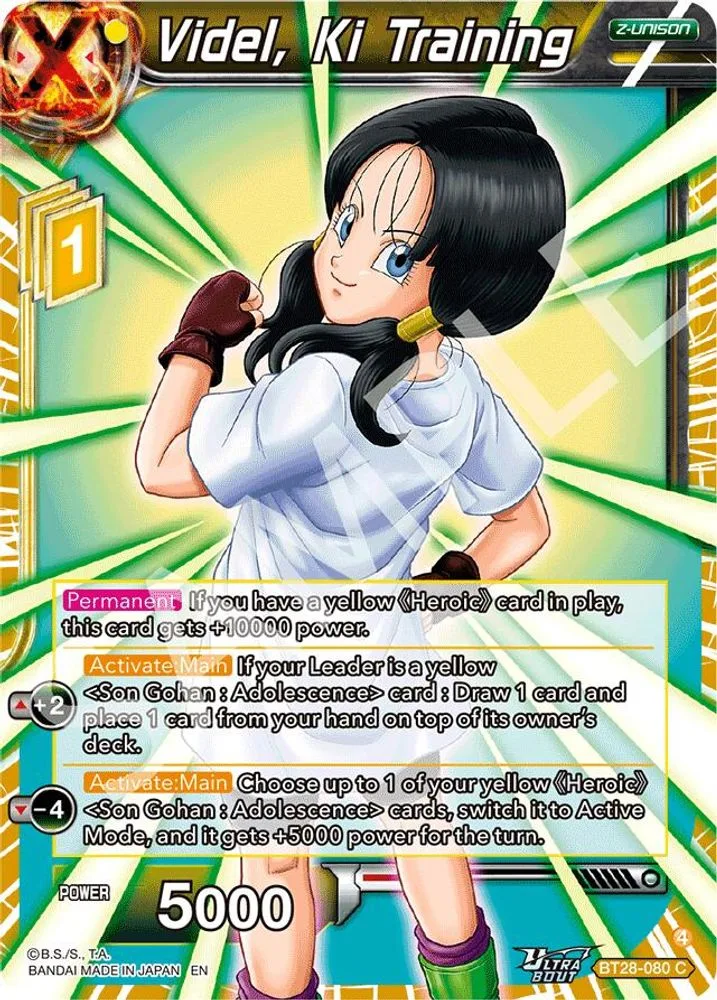 Videl, Ki Training