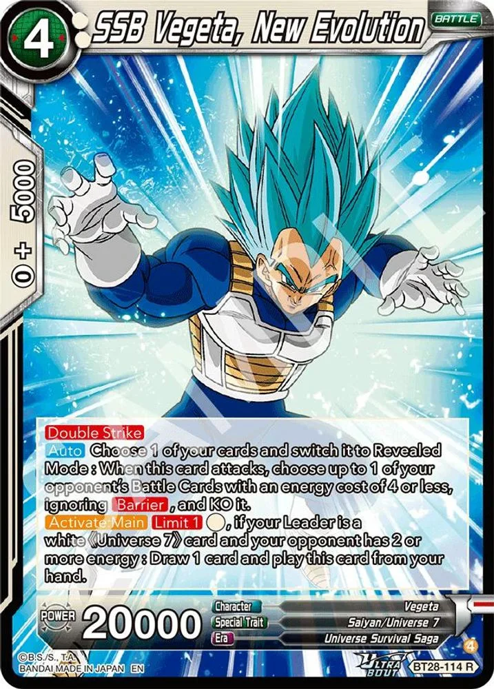 SSB Vegeta, New Evolution