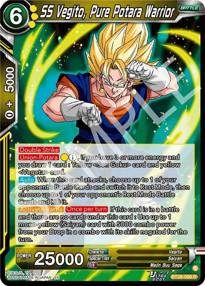 SS Vegito, Pure Potara Warrior