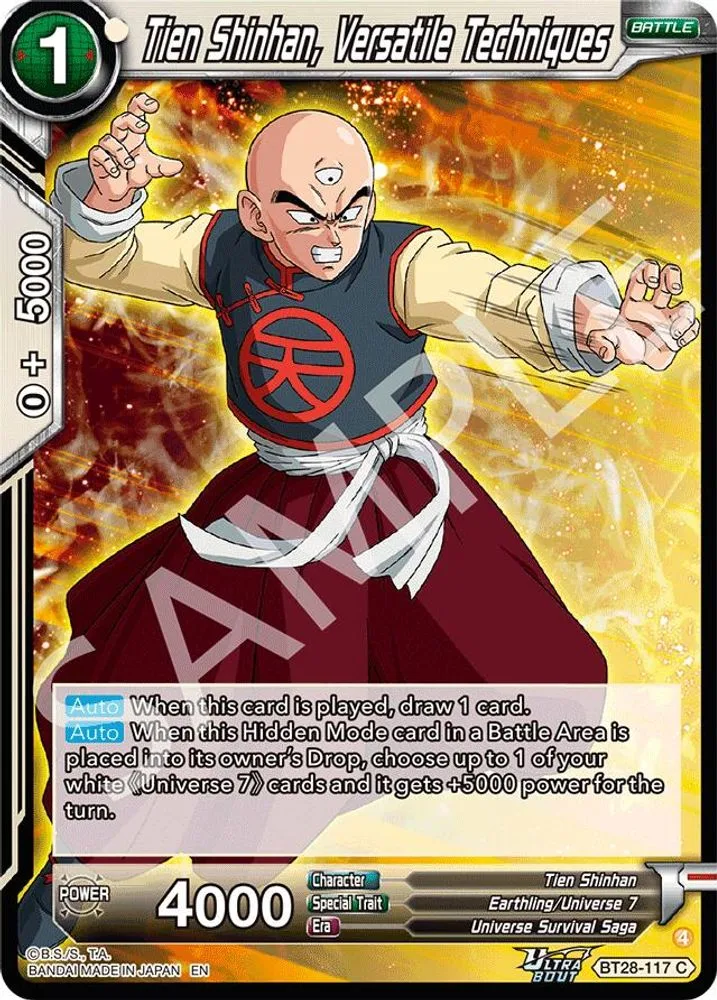 Tien Shinhan, Versatile Techniques