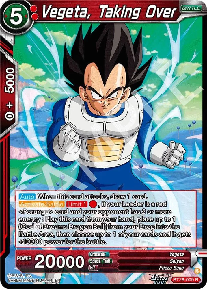 Vegeta, Taking Over