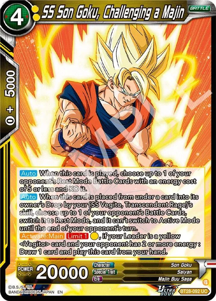 SS Son Goku, Challenging a Majin
