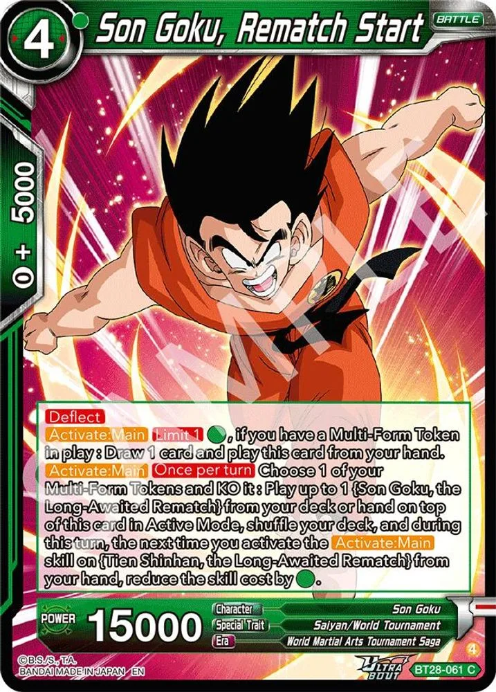 Son Goku, Rematch Start