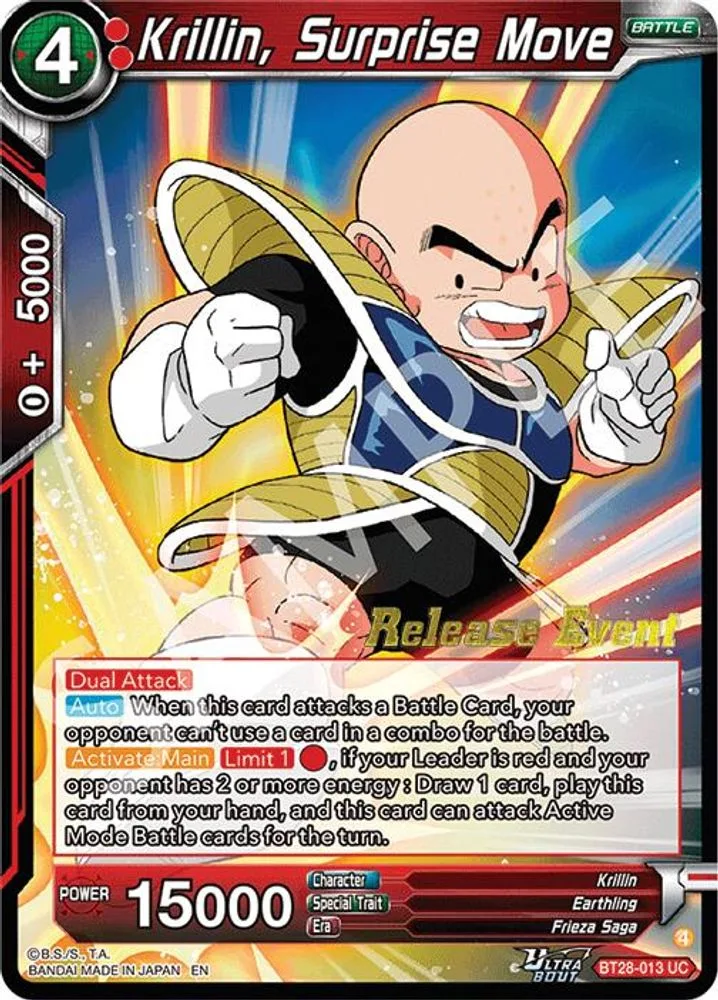 Krillin, Surprise Move (Release Event)