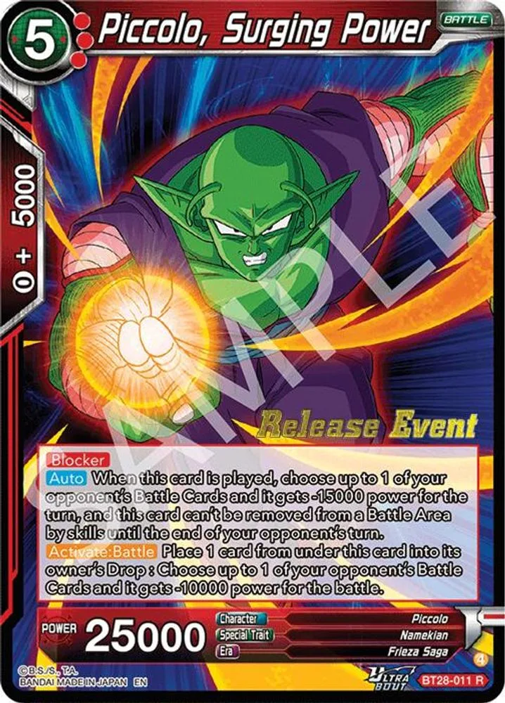 Piccolo, Surging Power (Release Event)