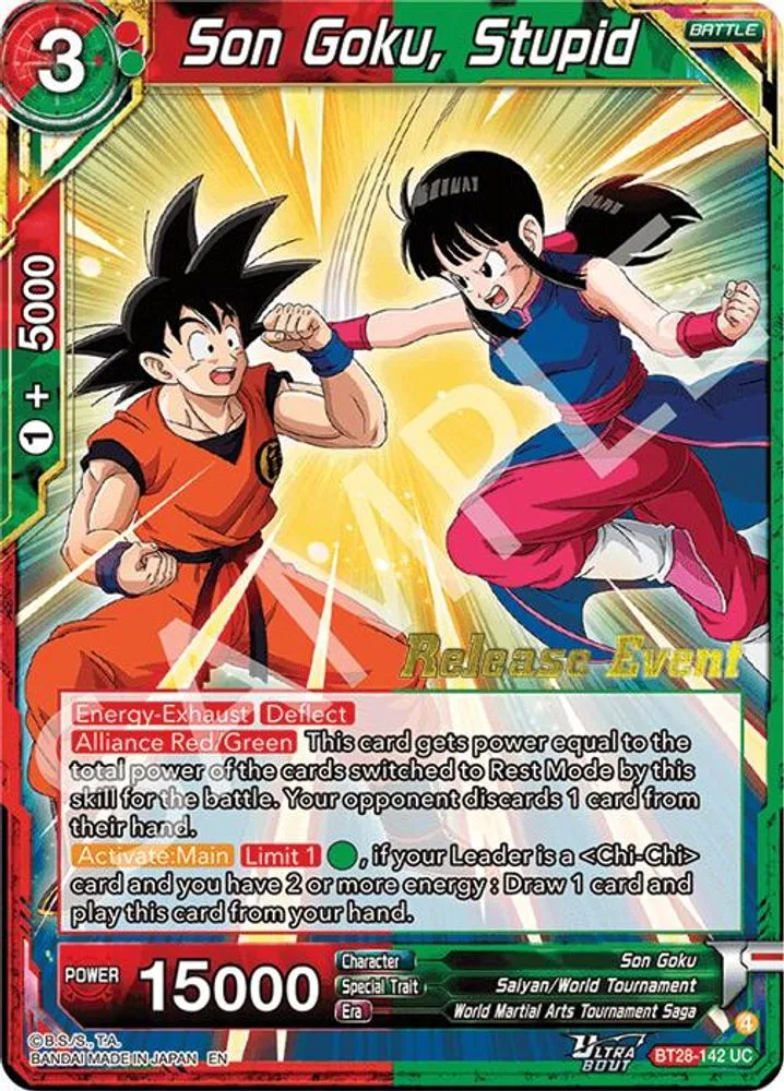 Son Goku, Stupid (Release Event)